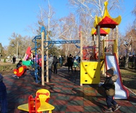 Реконструированный сквер у стадиона